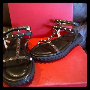 Valentino Rockstud Gladiator shoes 6.5